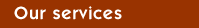 Our services